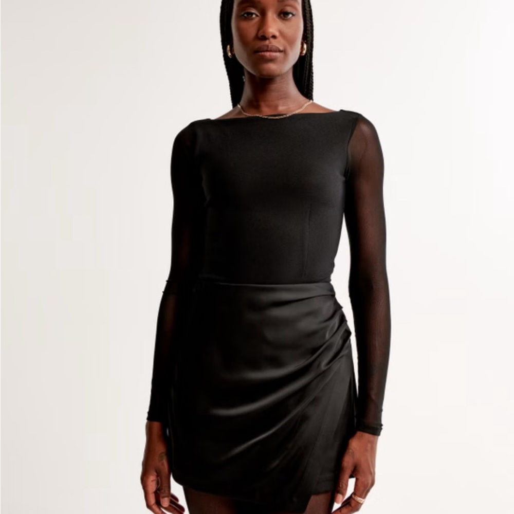 Abercrombie & Fitch- Black Long Sleeve Bodysuit